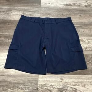 Nike Golf Dri Fit Navy Blue Mens 42 Standard Fit Swoosh Performance Cargo Shorts